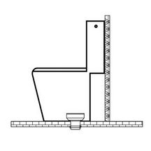 Raccord wc excentré n°8 pour tube de D100/110 côté mâle Réf 214-008