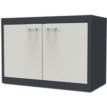 Meuble sous évier CLIPMETAL  COLOR 120 cm, Coloris Anthracite