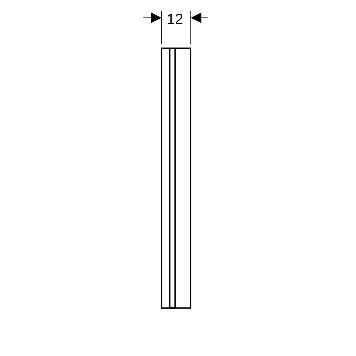 Couvre-joint latéral gauche pour stalle MONTCEAU Lg : 106 cm Céramique Blanc réf. 736000000