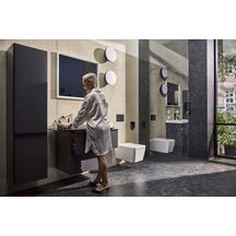 hansgrohe Tecturis E Mitigeur de lavabo 2 trous 150 CoolStart avec vidage, Noir mat