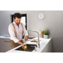 hansgrohe A71 Distributeur de liquide vaisselle, rosace SoftCube, Chromé