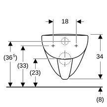 Wc suspendu à fond creux Renova Plan - 54 cm - blanc Réf. 202150000