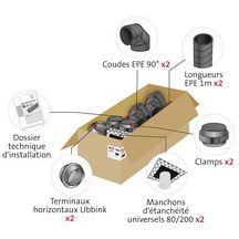 Kit chauffe-eau thermodynamique Aerfoam diamètre 160mm. 188850