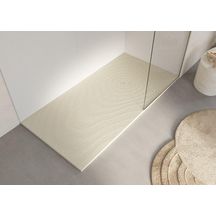 Receveur de douche NATUR WAVE 90 cm BEIGE (120 X 90) bonde standard grille akron découpe sur-mesure Réf : 53029969