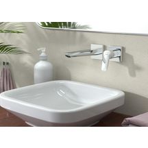 Mitigeur lavabo Logis encastré mural chromé Réf : 71256000