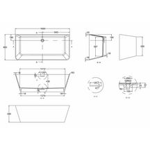 Baignoire PATINATO grand 169 x 80 blanc CLEARWATER Réf.N3BCS