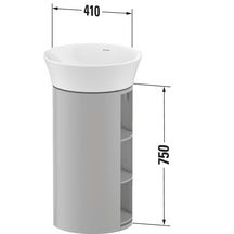 Meuble sous lavabo à poser White Tulip 751x350x410 mm noir Réf. WT423905858