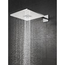 Set douche de tête et bras 430 mm, 2 jets Rainshower SmartActive 310 Cube Blanc 26479LS0