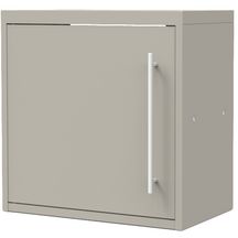 Porte pour meuble haut CLIPMETAL COLOR de 60 cm, Coloris Soie