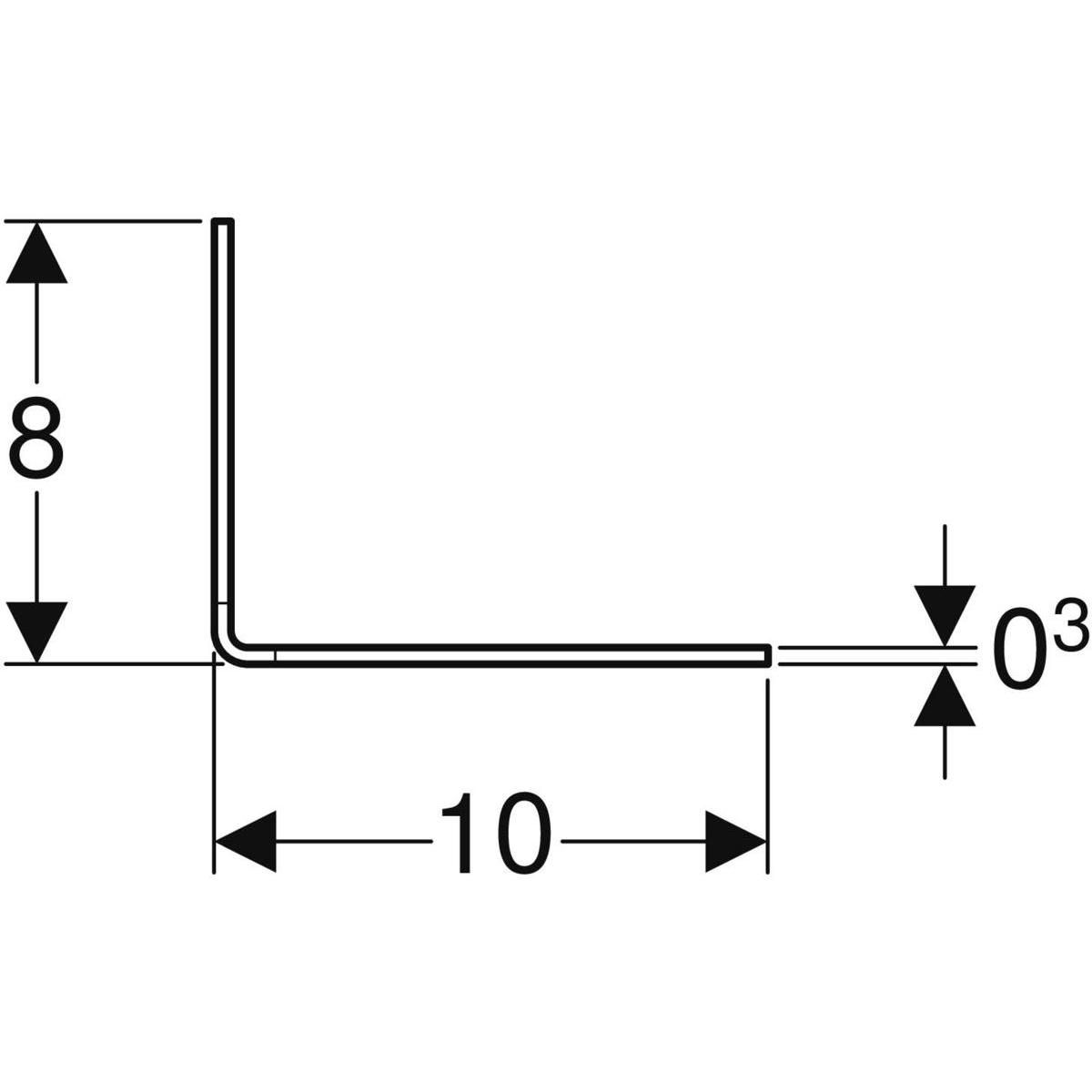 Equerre de système DUOFIX réf. 111846001