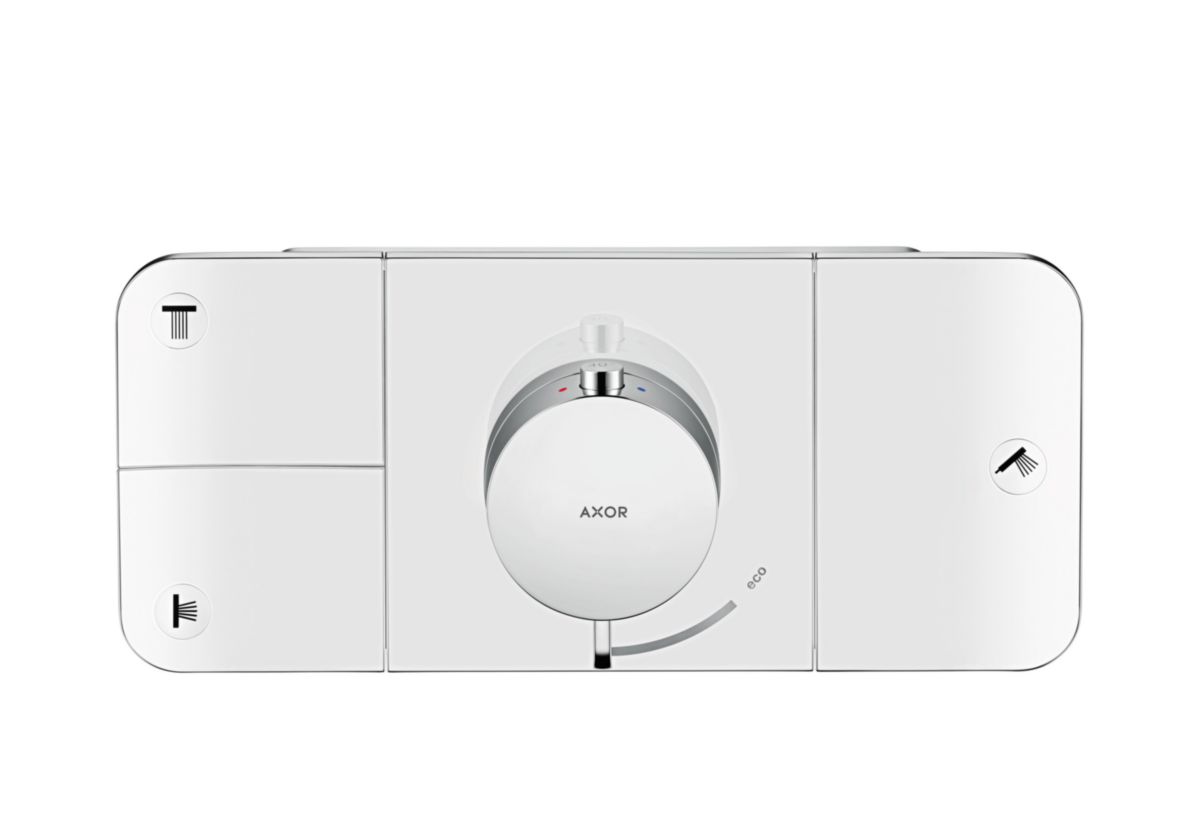 AXOR One Module thermostatique encastré avec 3 fonctions, Aspect acier inoxydable