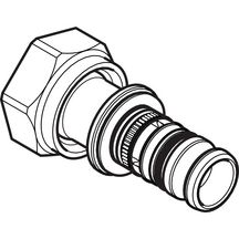 Jonction avec écrou Mepla D26-3/4mm, laiton Réf 613.583.22.5