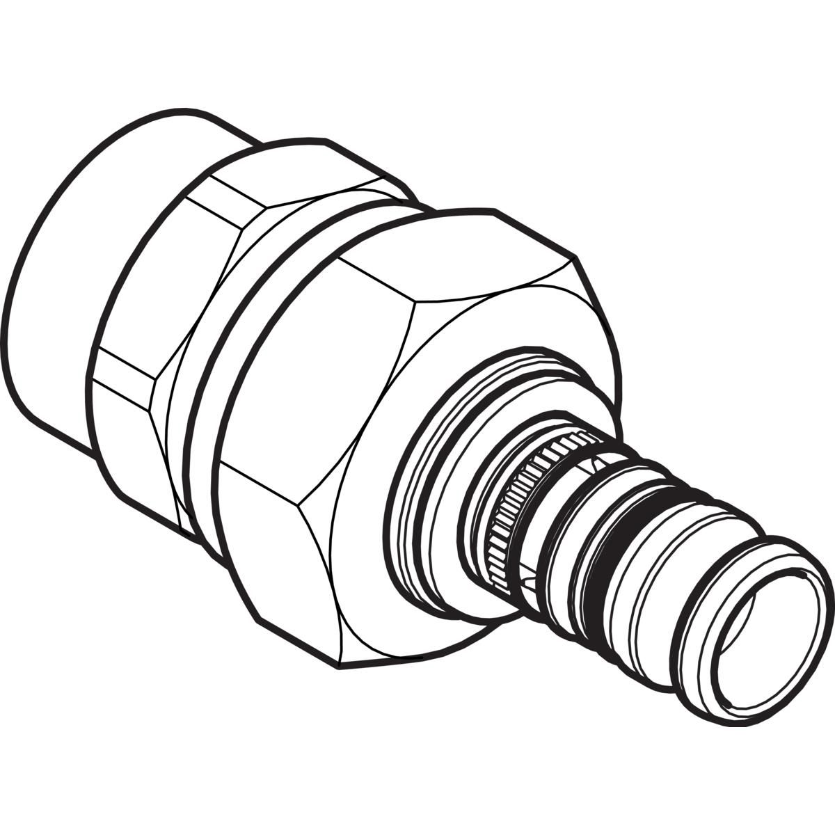 Jonction mixte avec écrou femelle 40x49 D40 Réf 605.596.00.5
