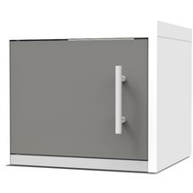 Porte pour meuble haut  CLIPMETAL COLOR de 35 cm, Coloris Aluminium