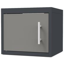 Porte pour meuble haut  CLIPMETAL COLOR de 35 cm, Coloris Aluminium