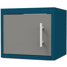 Porte pour meuble haut  CLIPMETAL COLOR de 35 cm, Coloris Aluminium