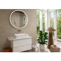 hansgrohe Tecturis S Mitigeur de lavabo encastré mural, bec 22.5 cm, bonde à écoulement libre, Bronze brossé