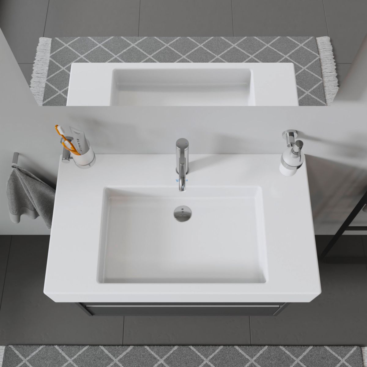 Lavabo 85 vero blanc réf. 329850000