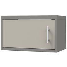 Porte pour meuble haut sur hotte CLIPMETAL COLOR de 60 cm, Coloris Soie