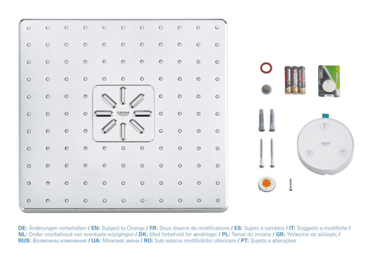 Douche de tête 2 jets Rainshower SmartConnect 310 Cube Chromé 26643000