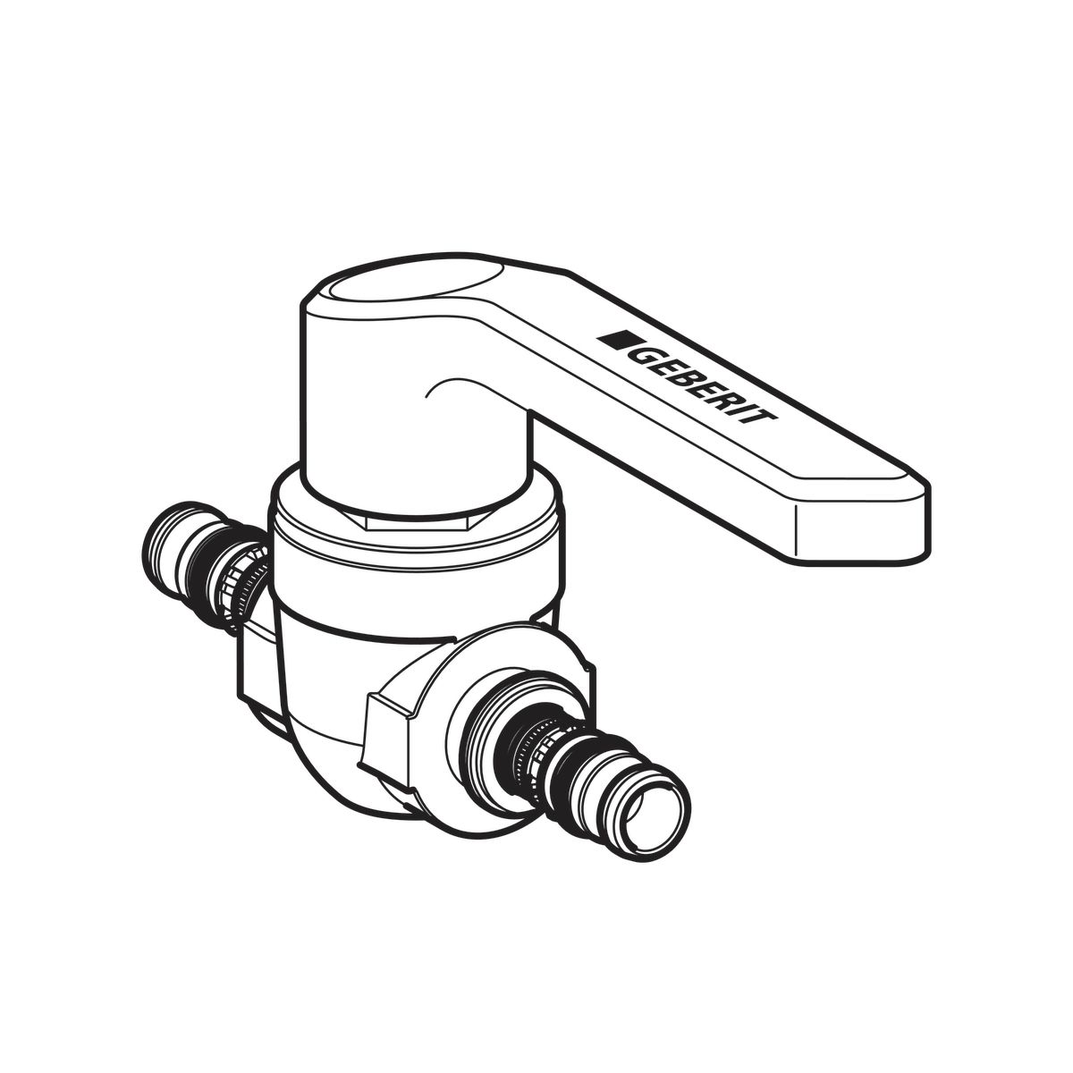 Robinet à boisseau sphérique en laiton avec poignée Mepla diamètre 26mm réf 613061002