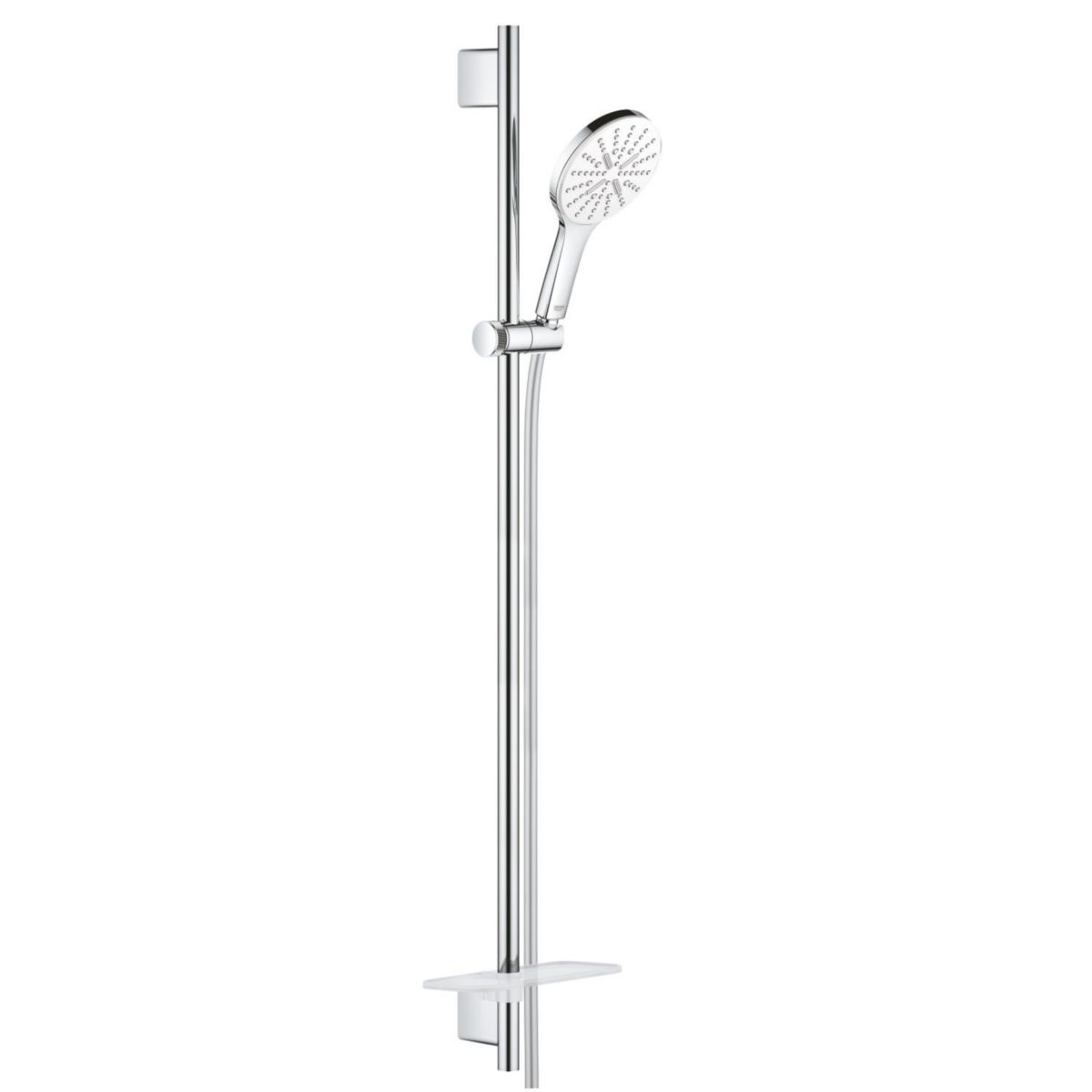 Ensemble de douche 3 jets avec barre Rainshower SmartActive 130 Blanc 26579LS0