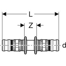 Jonction 2 tubes D20 Réf 622.505.00.5