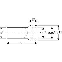 Siphon à membrane pour urinoirs sans eau Réf. 595710000