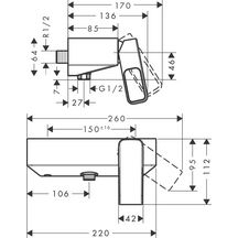 Mitigeur de douche URQUIOLA chromé réf. 11620000