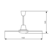 Déstratificateur ICF IP55 diam 1422mm 13500 m3/h Réf. ICF55