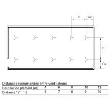 Déstratificateur ICF IP55 diam 1422mm 13500 m3/h Réf. ICF55