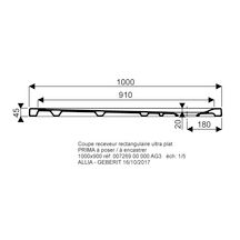 Receveur RENOVA AP 100 x 90 mm AGL blanc Réf 00726900000AG3