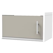 Porte pour meuble haut sur hotte CLIPMETAL COLOR de 60 cm, Coloris Soie