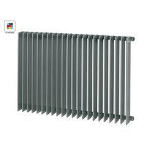 Radiateur eau chaude Acova Clarian horizontal simple, puissance 993W (dT50), hauteur 600 mm, largeur 1000 mm, 25 éléments, raccordement excentré par le bas, Aller/Retour réversible, appareil réversible Haut/Bas, Blanc RAL 9016 Réf. RX04-060-100