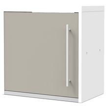 Porte pour meuble haut CLIPMETAL COLOR de 60 cm, Coloris Soie