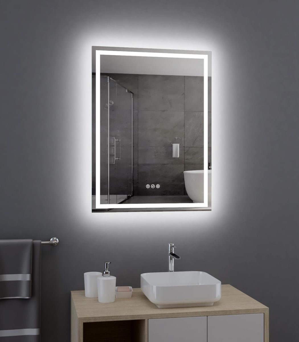 MIROIR LED AMBIANCE 80X60 CM Réf. P900014