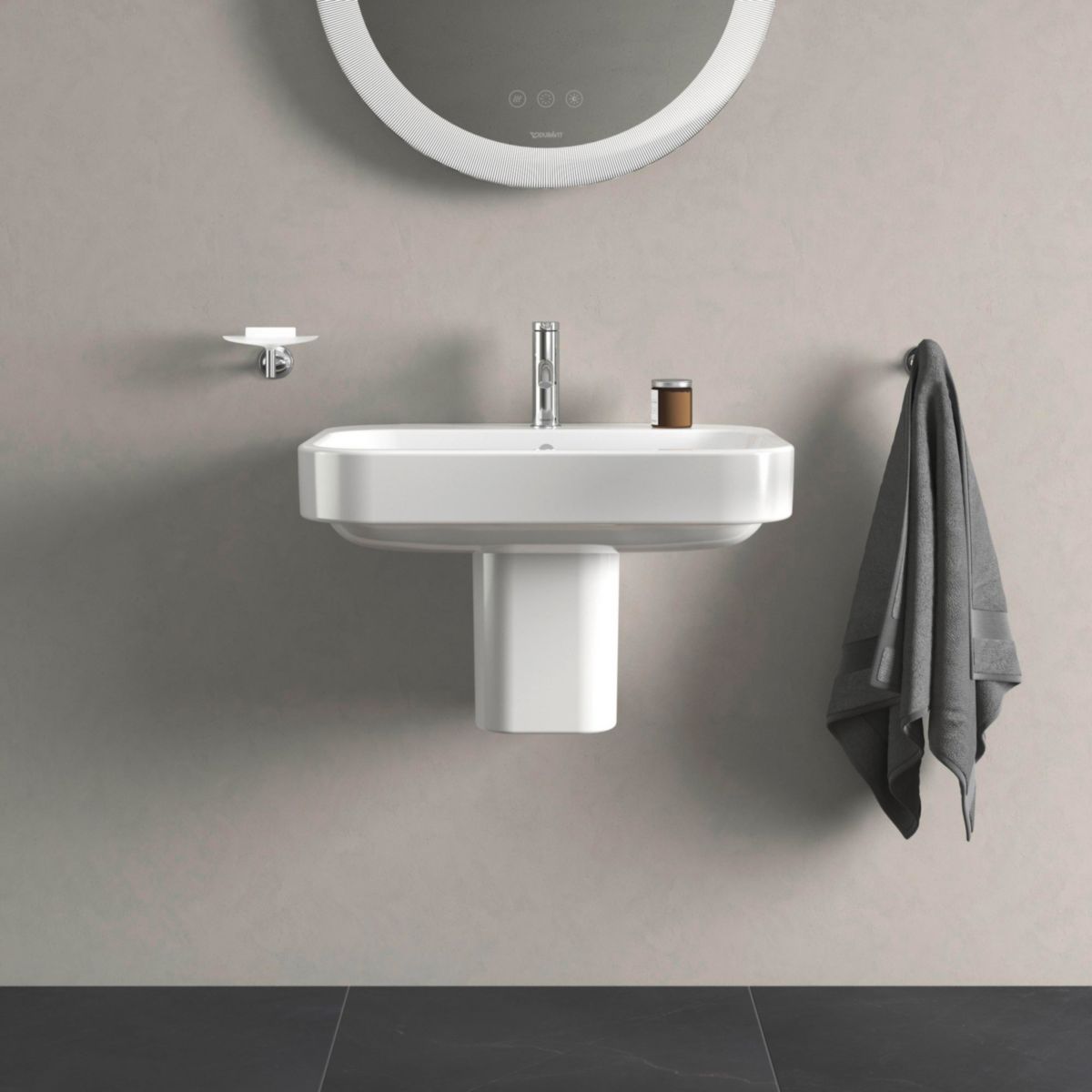 Lavabo 65cm Happy D2 blanc réf. 2316650000