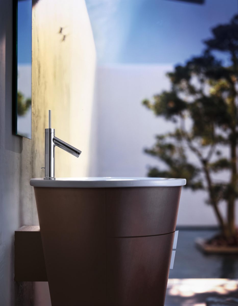 AXOR Starck Mitigeur de lavabo 90 avec tirette et vidage, Bronze brossé