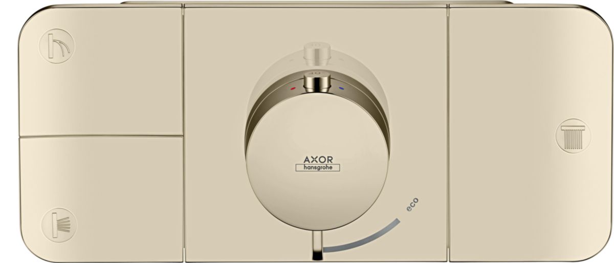 AXOR One Module thermostatique encastré avec 3 fonctions, Aspect acier inoxydable