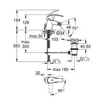 Mitigeur monocommande Bidet Taille S Eurosmart Chromé 32928002