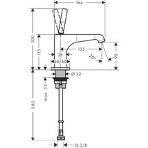 Robinet lave-mains Axor Citterio E réf. 36105000