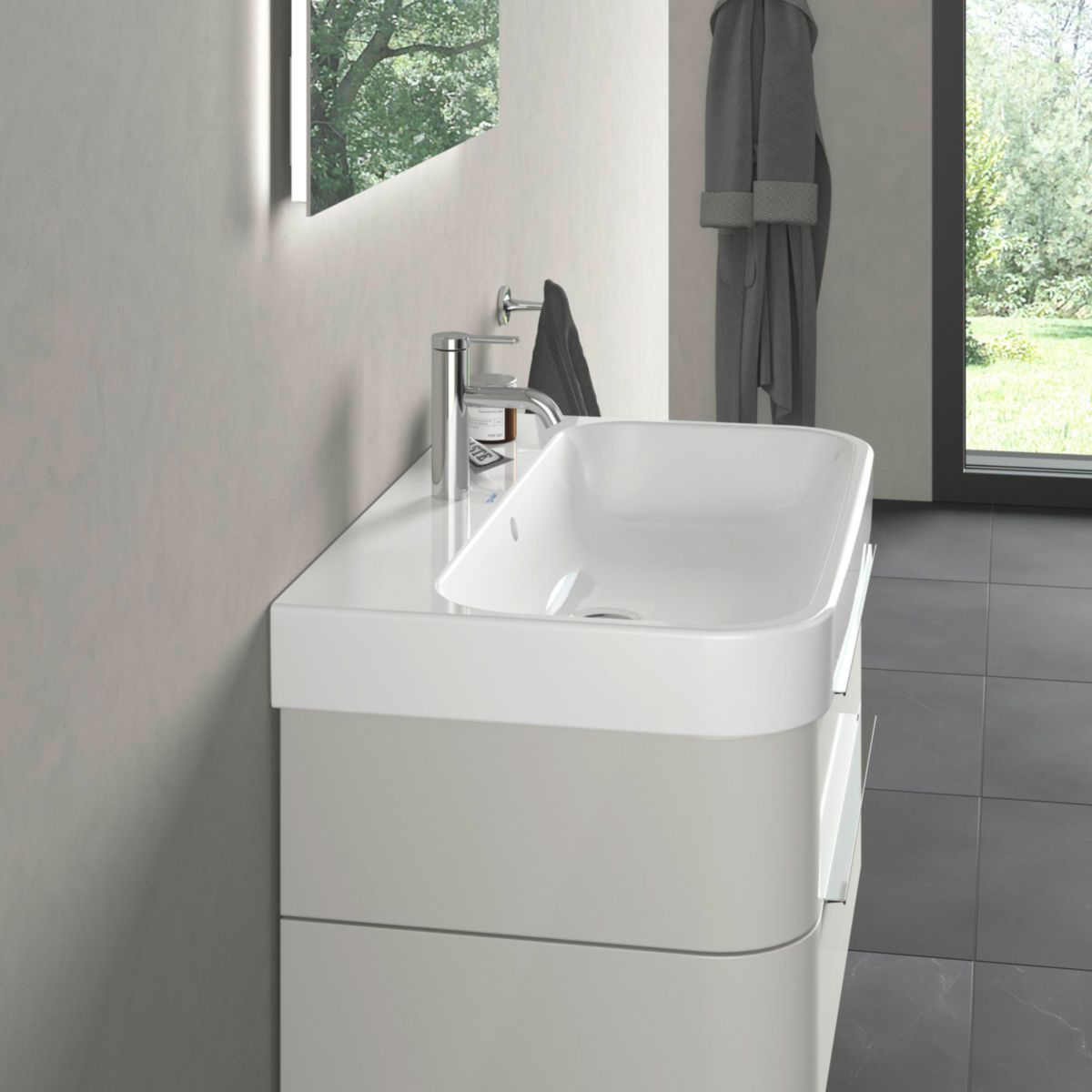 Lavabo pour meuble 80 cm Happy D.2 blanc Réf. 2318800000