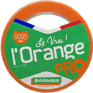 Ruban adhésif PVC plastifié - orange - 6095 - longueur 33 m - largeur 50 mm Réf. 115482