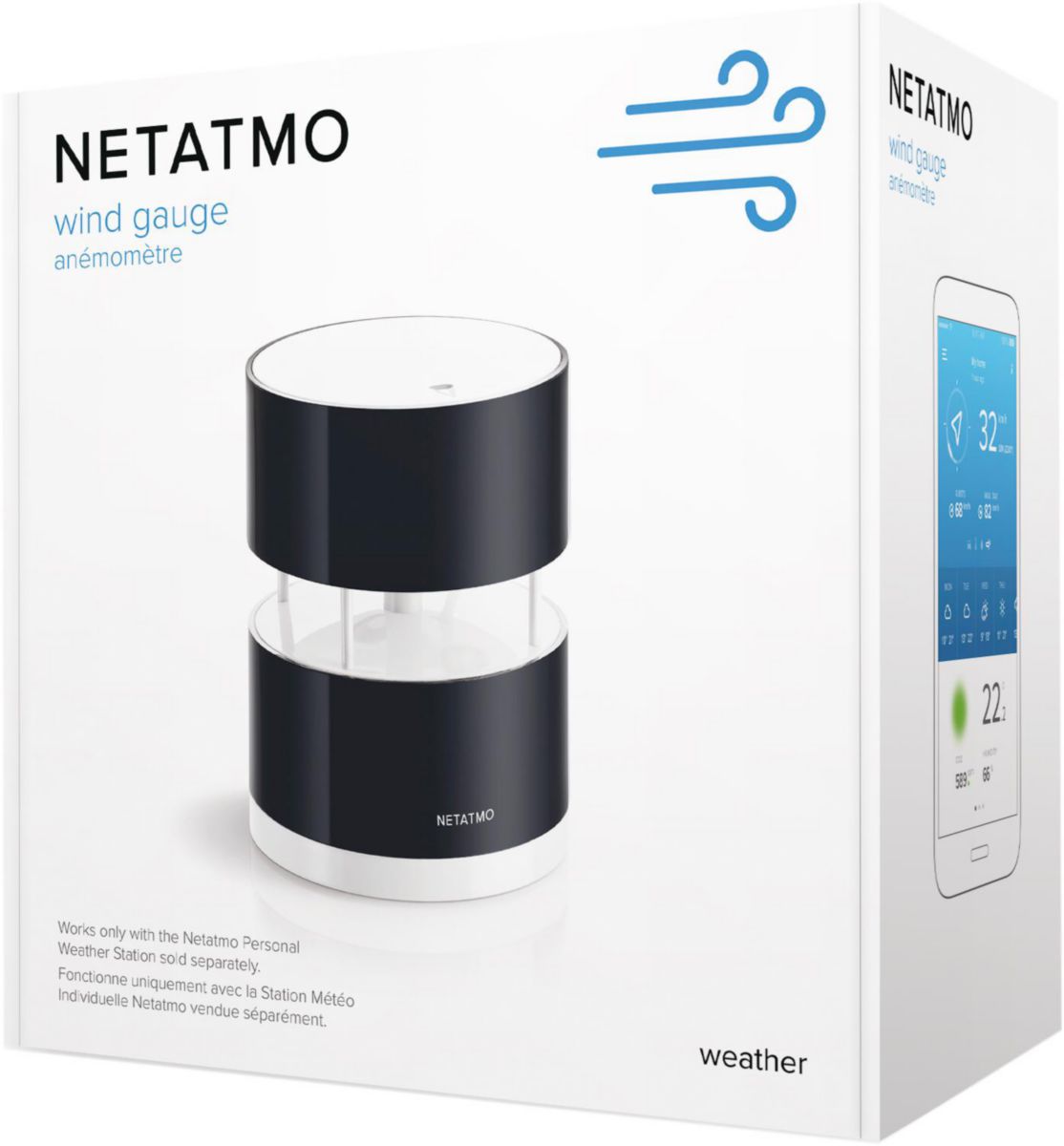 Anémomètre NETATMO Réf. NWA01-WW