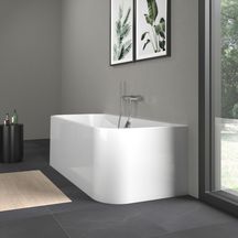 Baignoire Happy D2 1800x800mm blanc avec habillage acrylique tablier 3 faces réf. 700318000000000