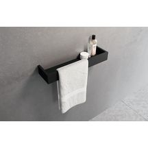 Étagère avec porte-serviette 30 cm finition blanc mat  Réf : R90AKFMPS30-U