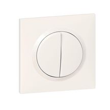 Legrand - transformeur pour réaliser 5 fonctions va-et-vient et poussoir dooxie one livré avec plaque carrée blanche et griffes Réf 600731