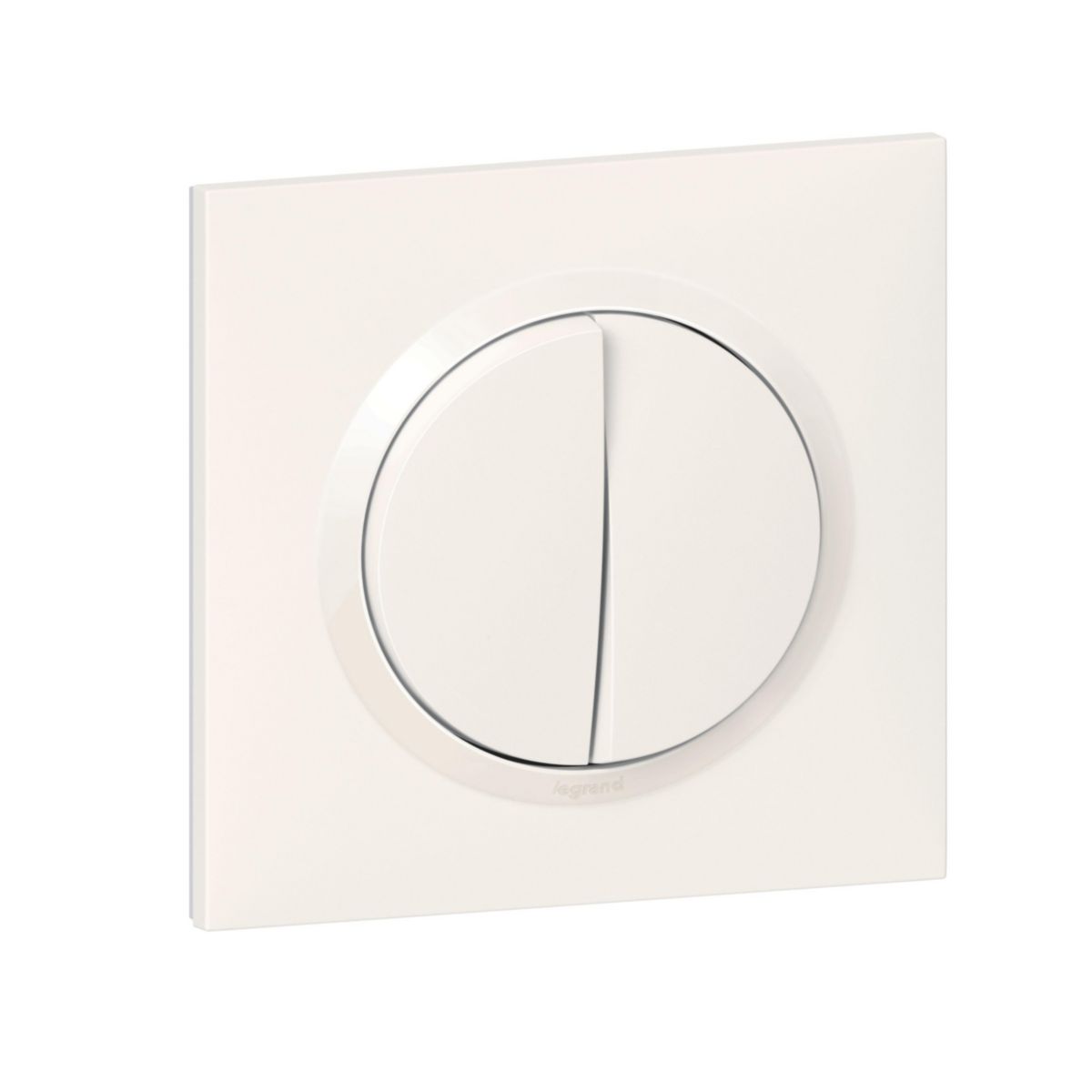 Legrand - transformeur pour réaliser 5 fonctions va-et-vient et poussoir dooxie one livré avec plaque carrée blanche et griffes Réf 600731