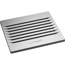 Profilé WEDI Fundo Fino 4.1 grille inox massif carrée 115x115x5 mm Réf. 676800043