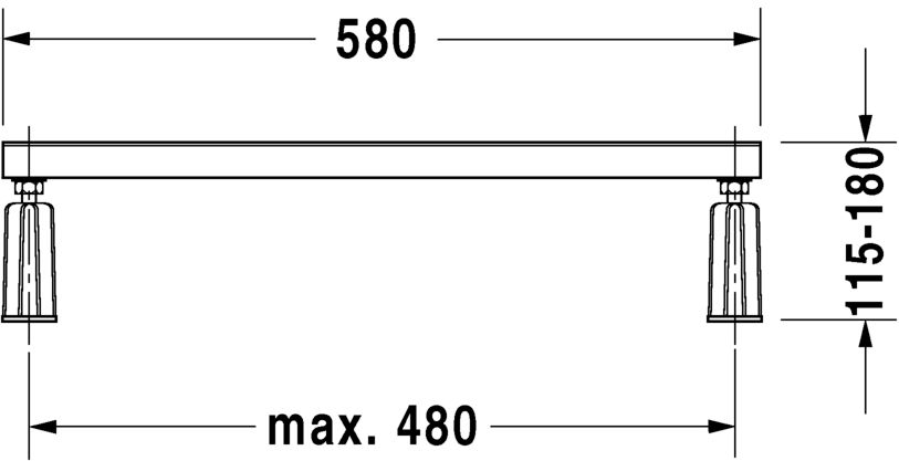 Pieds pour baignoire D Code Réf. 790127000000000